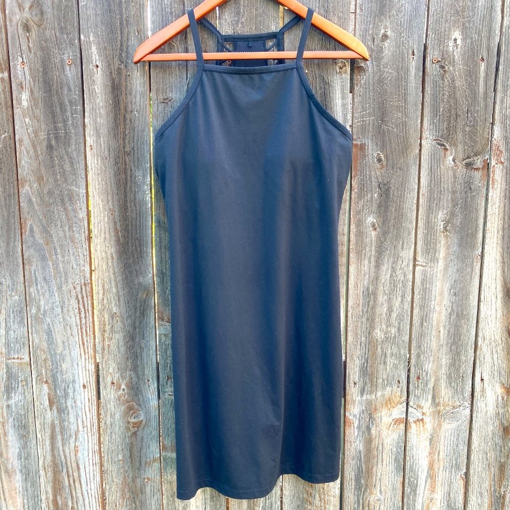 prAna Ardor Black Dress with Built-in Shelf Bra - Size Medium